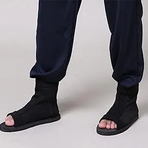 Vista 2 de Zapatos de cosplay de talla de EE. UU. para Halloween, color negroazul adultoniño..