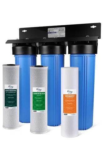 Vista 14 de iSpring Sistema de filtro de agua antiincrustante para toda la casa con filtros de agua de sedimentos, polifosfatos y bloques de carbono