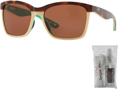 Vista 2 de Costa Anaa 6S9053 Pillow Sunglasses for Women BUNDLE with Designer iWear Complimentary Eyewear Care Kit