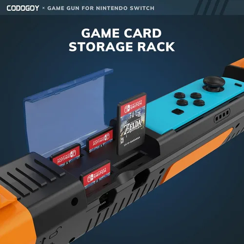 Vista 4 de CODOGOY Shooting Game Gun Controller Compatible with SwitchSwitch OLED Joy-Con, Hand Grip Motion Controller for Nintendo Switch Shooter Hunting