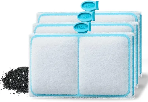 Vista 8 de Pawfly 12 cartuchos de filtro EF-S Element para filtros de cartucho Bettaflo de aleta superior BF5 y acuarios de escritorio, cartuchos de repuesto
