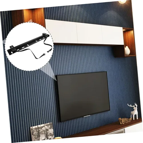 Vista 4 de Studless TV Wall Mount Bracket Black 45kg 32-65 Inch L Shaped