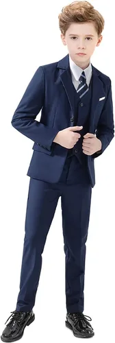Vista 2 de Trajes de 5 piezas para niños, traje formal de portador de anillos