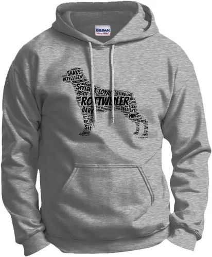Vista 4 de ThisWear Rottweiler Word Art - Sudadera con capucha para perro y cachorro
