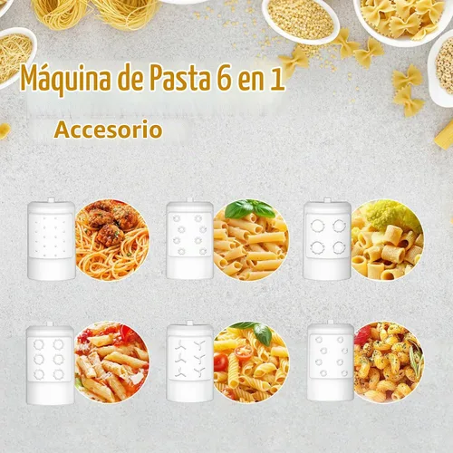 Vista 2 de Accesorio para hacer pasta para batidora de pie KitchenAid con 6 formas diferentes de salida de pasta, duradero para accesorios y herramientas