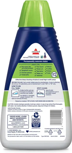 Vista 2 de Bissell PET PRO OXY - Fórmula de manchas y manchas para limpiadores portátiles de alfombras, 32 onzas, 2034