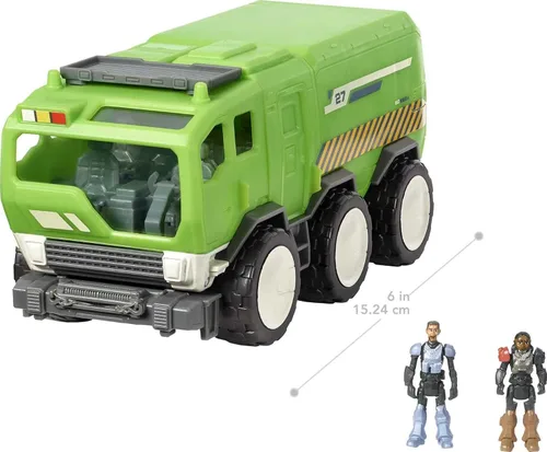 Vista 7 de Mattel Disney y Pixar Lightyear - Vehículo de juguete pequeño con 2 figuras, Buzz Lightyear Truck, Buzz & Izzy Figures, Hyperspeed Series