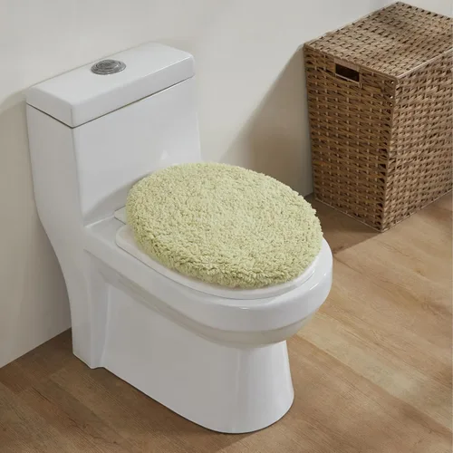 Vista 391 de Better Trends - Juego de 2 alfombras de baño 100% algodón, extra suaves, con borlas, de 17" x 24", alfombra de baño superabsorbente y reversible