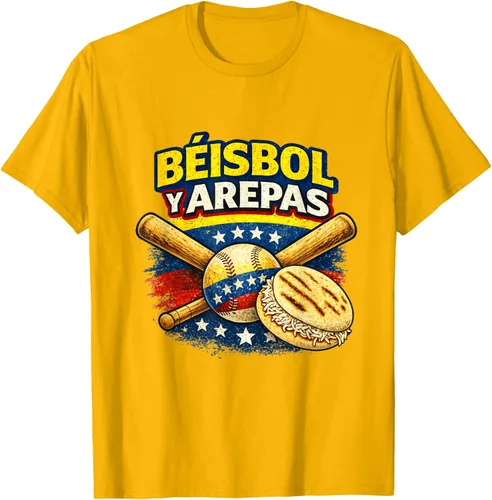 Vista 93 de Camiseta Beisbol y Arepas Venezuelas Baseball Pride Team 2026