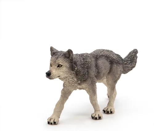 Vista 7 de Figura de lobo gris de Wild Animal KIngdom, de Papo