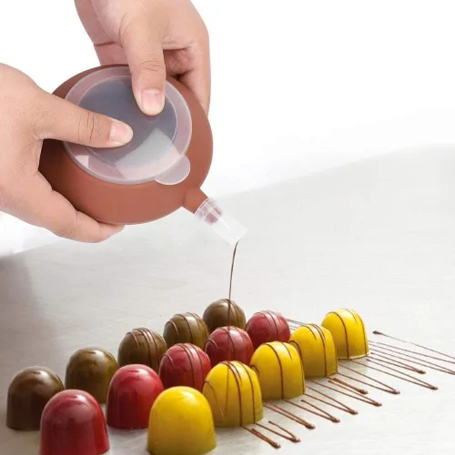 Vista 5 de Macaron de silicona para hornear, puntas de tuberías, molde de silicona para macarrones, molde para hornear macarrones, kit para hornear macarrón