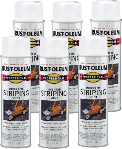 Vista 10 de Rust-Oleum 2578838 Pintura en aerosol profesional de rayas invertidas, 18 onzas, color negro