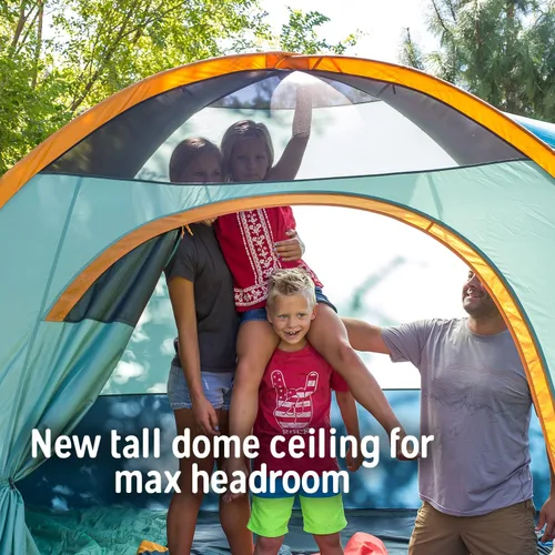 Vista 3 de Kelty Tallboy - Tienda de campaña familiar para automóvil, refugio independiente para 4 o 6 personas, gran capacidad, saco de cosas incluido. 2022