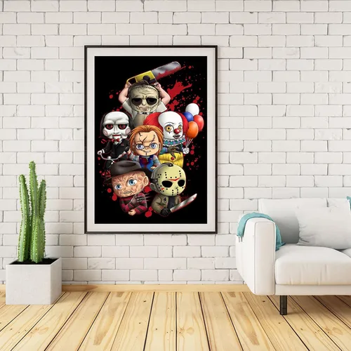 Vista 7 de CAMOYAI Kits de pintura de diamantes de Halloween, arte de diamantes 5D para adultos y niños, accesorios de arte de gemas, kit de taladro completo