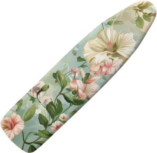 Vista 16 de Funda para tabla de planchar con estampado de rosas vintage con gancho y bucle, sujetadores ajustables, fundas protectoras para tabla de planchar