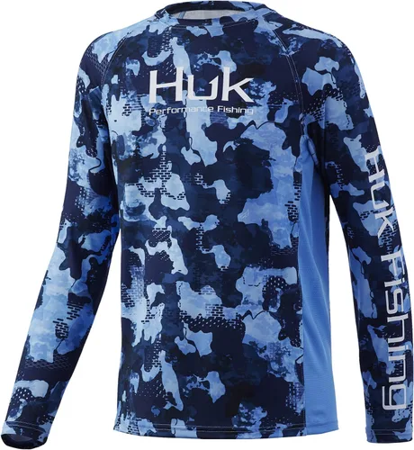 Vista 26 de HUK Camisa unisex de camuflaje Pursuit para niños Camisa de manga larga para niños Sotavento de roble musgoso