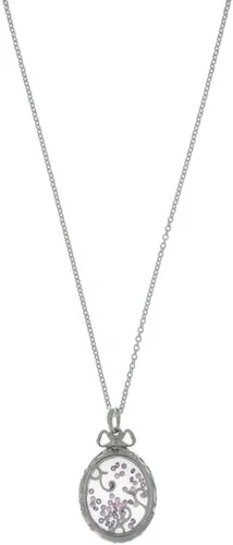 Vista 2 de Pandora Medallón de collar deslumbrante con CZ multicolor 397716ACZMX70, Plata esterlina, Circonia cúbica