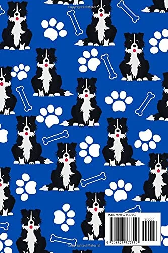 Vista 2 de Border Collie Gifts Lined Journal Notebook Border Collie Lover Gifts