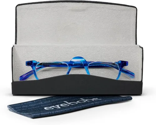 Vista 6 de eyebobs - Untamed Gafas de lectura prémium para hombres y mujeres Monturas de medio borde Disponible en 0.0x - 4.0x