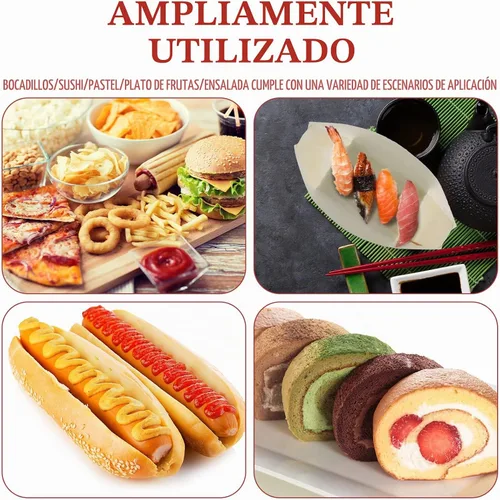 Vista 4 de Newtay - 300 platos desechables de bambú para servir aperitivos, 5.31