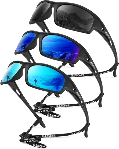 Vista 42 de KALIYADI 4 Pack Polarized Sunglasses-Men Sports Sun-glasses: Mens Sunglasses UV Protection for Fishing Driving Cycling