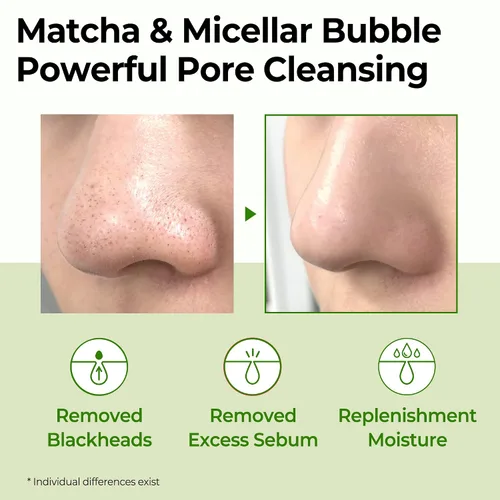 Vista 3 de SOME BY MI Super Matcha - Gel limpiador de poros, 3.38 onzas, 3.4 fl oz, hecho de extractos de matcha para pieles sensibles, lavado facial diario