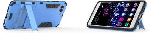 Vista 3 de MaiJin Funda para Huawei Nova 2S (6 pulgadas) 2 en 1 a prueba de golpes con función de atril Hybrid Dual Layer Armor Defender Funda protectora (azul)