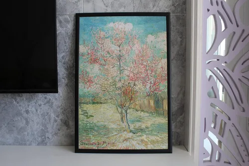 Vista 6 de Rompecabezas de madera de Vincent Willem con el árbol de durazno rosa de 1000 piezas para adolescentes y familia