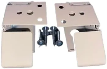 Vista 5 de Soportes de persiana para barandilla de 1" X 1 1/2" (1 par con 4 tornillos) marfil
