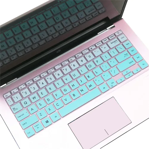 Vista 7 de Funda de teclado para ASUS ZenBook 14 UX435 Q407IQ, VivoBook Flip 14 TM420IA/UA TP470, 14" Asus E410 L410, VivoBook S14 S433 S435 M433 M413 X413
