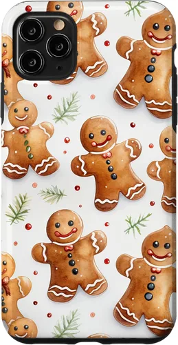 Vista 13 de Christmas Gingerbread Man Pattern for Girls Cute Xmas Baking Case for iPhone 17