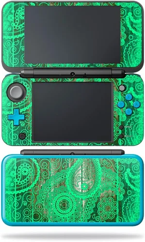 Vista 6 de MightySkins Skin compatible con Nintendo 2DS XL - Negro abstracto Funda protectora de vinilo duradera y única Fácil de aplicar, quitar y cambiar