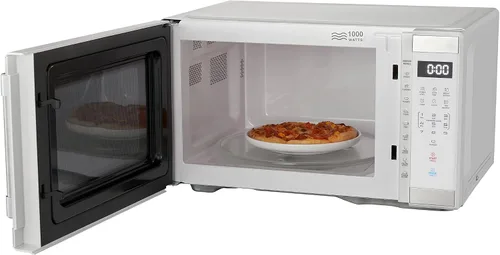 Vista 4 de Horno de microondas de tamaño medio de 1.1 pies cúbicos 1000 W, 1000 W, acero inoxidable blanco