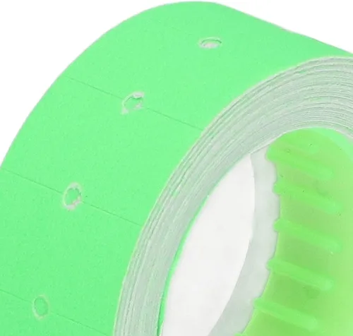 Vista 6 de 30 rollos 15000 etiquetas de pistola de precios, etiquetas de precios de una sola fila etiqueta de pistola de precio para Mx-5500 M5500 verde