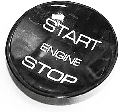 Vista 3 de Cubierta del botón de parada de arranque del motor para la cubierta del interruptor de encendido Landrover Etiqueta engomada cóncava para Land