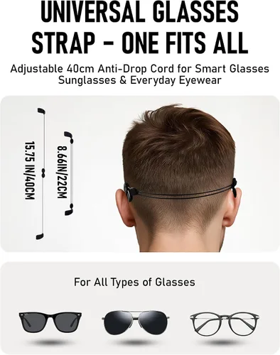 Vista 2 de Kit de accesorios para lentes inteligentes para RayBan/Oakley Meta Wayfarer/Headliner/Skyler, incluye funda de almacenamiento, 6 pares