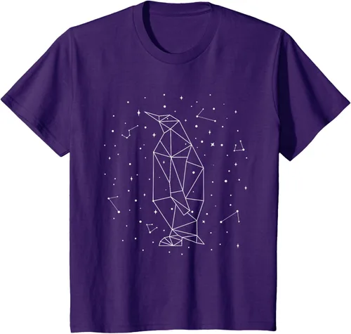Vista 28 de Sternbild Penguin Constellation Emperor Sea Bird Penguin Camiseta Negro