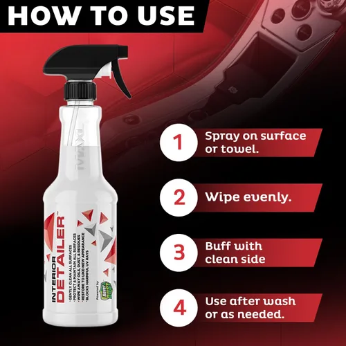Vista 4 de MAXL® Spray limpiador de interiores para automóviles, tecnología NeverDust®