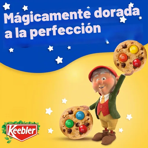 Vista 4 de Keebler Chips Deluxe, galletas con chispas de chocolate, hechas con M&M's, 9.75 onzas