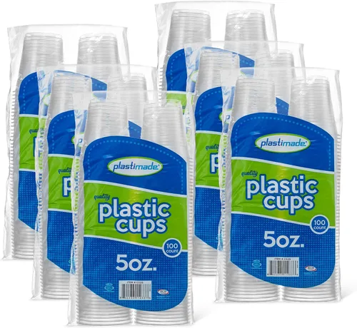 Vista 11 de Vasos reutilizables desechables de plástico transparente de 3 onzas para beber, baño, enjuague, prueba, medicamentos, fiesta, hogar, oficina, agua 1