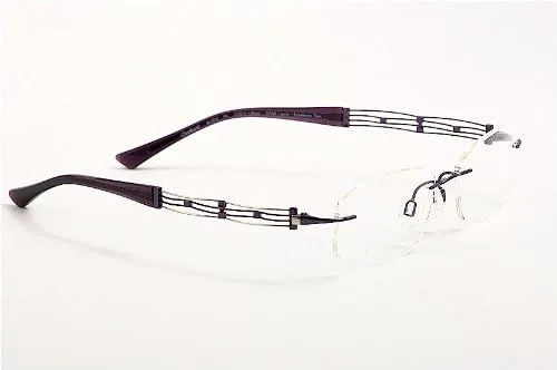 Vista 3 de Charmant Line Art - Gafas para mujer XL2012 XL2012 PU (marco óptico, 2.008in)