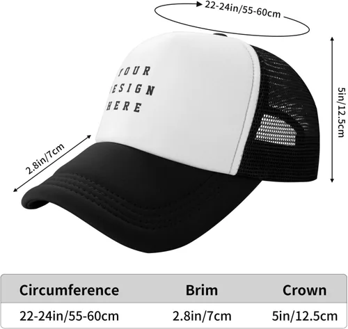 Vista 6 de Custom Hat Design Your Own Logo Custom Baseball Cap Personalized Hats for Men Women