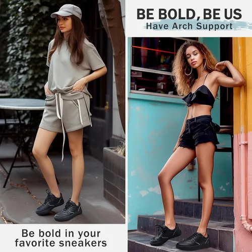 Vista 2 de Vepose 8001 - Tenis de moda para mujer, con cordones y soporte para el arco, zapatos de vestir para mujer
