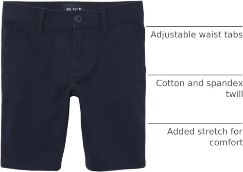 Vista 10 de The Children's Place Pantalones chinos ajustados para bebés y niños pequeños
