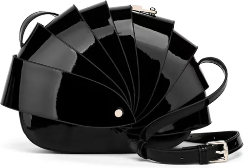 Vista 14 de Bolso bandolera de cuero sintético para mujer, diseño único y plegable