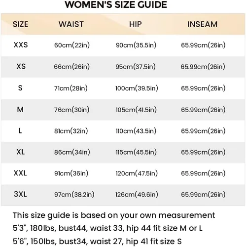 Vista 6 de Aoxjox Leggings de entrenamiento de cintura alta para mujer, con control de abdomen, pantalones de yoga suaves y suaves de 26 pulgadas
