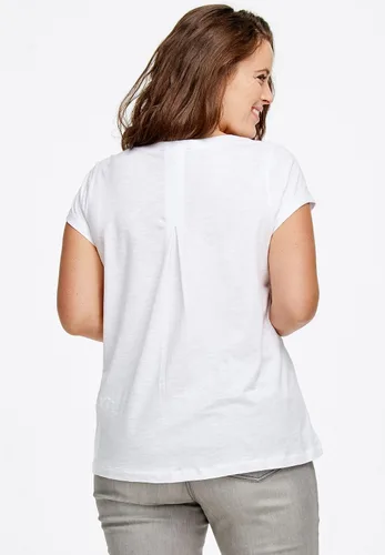 Vista 6 de Ellos Camiseta de punto trapecio de talla grande para mujer
