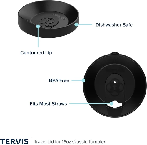 Vista 4 de Tervis Vaso aislado de doble pared Thank a Medical Professional fabricado en Estados Unidos mantiene las bebidas frías y calientes, 16 onzas