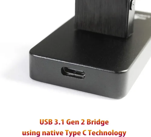 Vista 5 de NexStar SX, USB 3.1 Gen 2 Tipo C M.2 NVMe SSD Dock (NST-D208C3-BK)