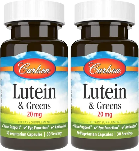 Vista 9 de Carlson - Luteína y verduras, 20 mg, soporte de la visión y función ocular, antioxidante, 30 cápsulas vegetarianas